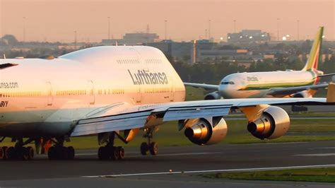 Lufthansa Boeing 747-400 TAKEOFF WITHOUT DELAY from Toronto Pearson ...