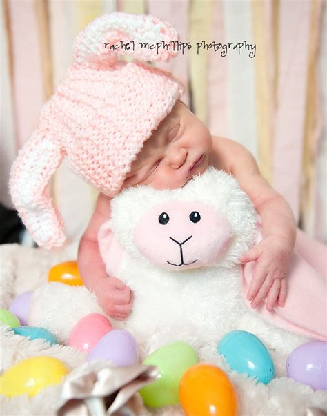 My baby is due 10 days before Easter......Newborn Pic Idea :) | Easter baby photos, Baby easter ...