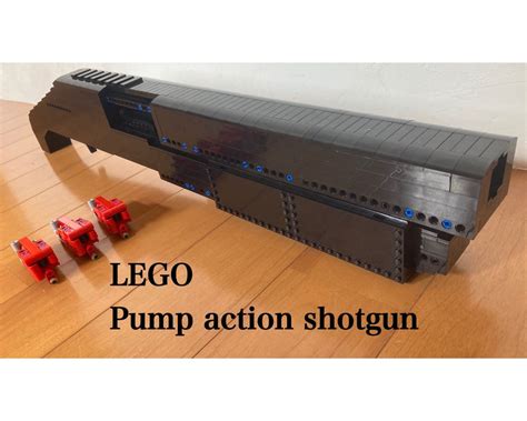 LEGO MOC Pump action shotgun brick shooting and shell ejecting by modu ...