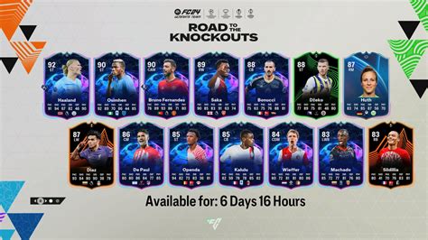 EA FC 24: Road to the Knockouts Full Squad, Featuring Haaland, Bruno ...