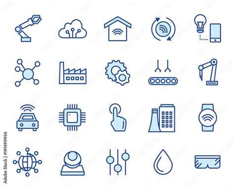 IoT Vector Icon Set Stock Vector | Adobe Stock