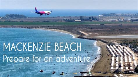 Mackenzie Beach Larnaca • Planes land over your head • Drone Video ...