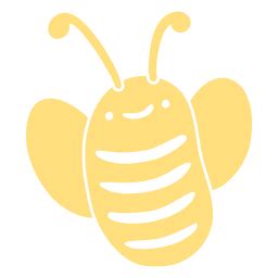 Bee Cut Out Yellow PNG & SVG Design For T-Shirts