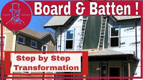 Board and Batten siding install - YouTube