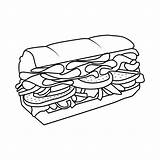 Coloring Pages Images Sandwiches sketch template