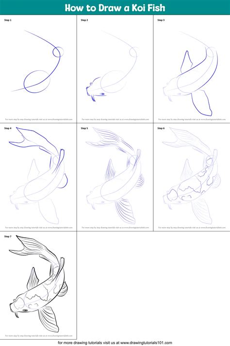 How To Draw Koi Fish Easy