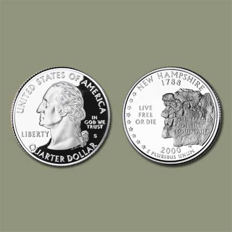 New Hampshire State Quarter Dollar | Mintage World