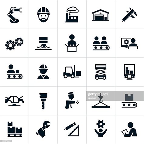 Manufacturing Icons High-Res Vector Graphic - Getty Images