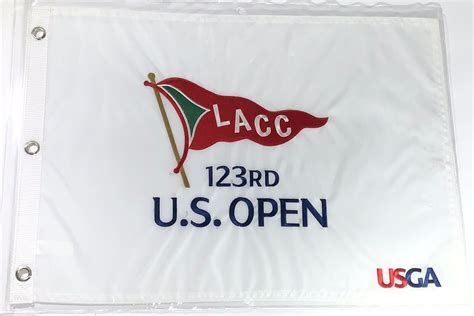 2023 US Open golf Flag Lacc embroidered logo LA wyndham clark wins usga ...