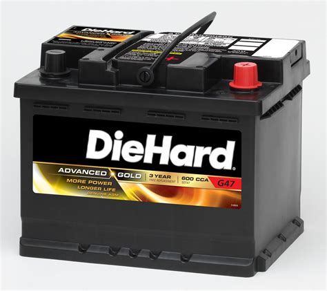 DieHard Gold AGM Automotive Battery - Group Size EP-47 (Price with Exchange)