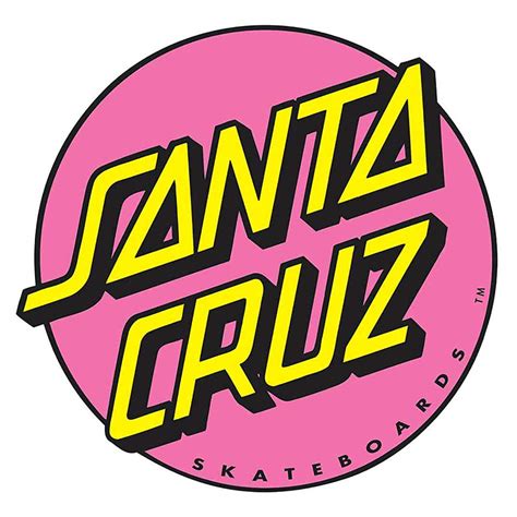 Santa Cruz Other Dot Sticker 3" Pink - CalStreets BoarderLabs