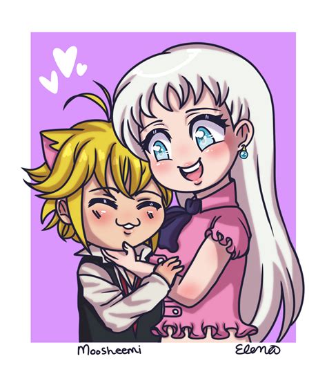 Fanart I made for Elizabeth and Meliodas. :3 : r/NanatsunoTaizai