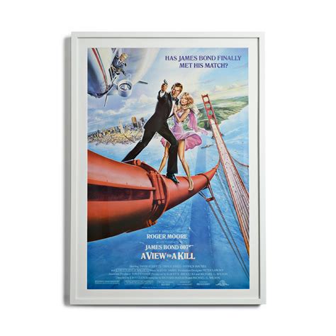 A View to a Kill Framed Movie Poster | Uncrate