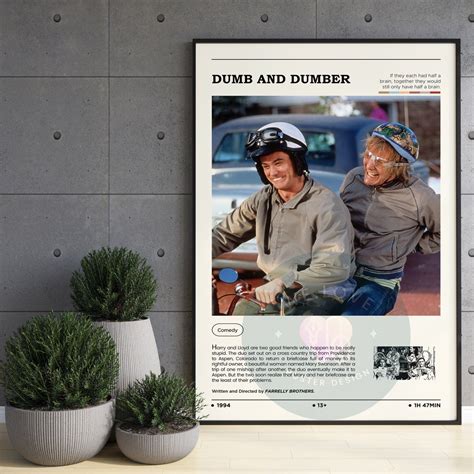 Dumb and Dumber Movie Poster / Dumb and Dumber Poster / Modern - Etsy