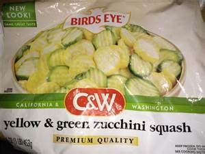 Calories in Birds Eye Yellow & Green Zucchini Squash and Nutrition Facts