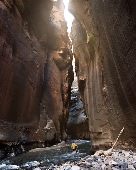 Mt. Zion National Park: Hiking The Narrows — Two Upright Tray Tables