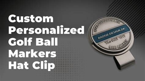 Custom Personalized Golf Ball Markers Hat Clip - YouTube