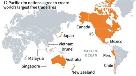 Pacific Rim Map Countries