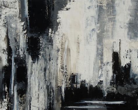 Abstract Black And White Painting Holoce, Painting by Holly Anderson | Artmajeur