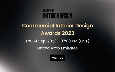 Commercial Interior Design Awards 2023 | Dubai | Sep 14