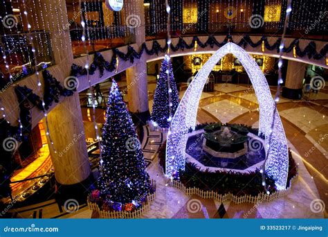 Christmas Decorations In The Hall Royalty Free Stock Photography ...