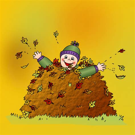 Colored: Leaf pile - Openclipart