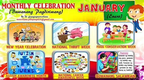 BULLETIN 2017 Monthly Celebration with Monthly Motto January | DEPED ...