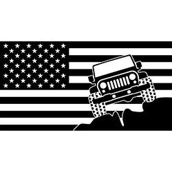 Jeep American Flag