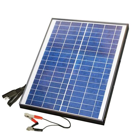 Nature Power 20-Watt Polycrystalline Solar Panel for 12-Volt Charging-23208 - The Home Depot