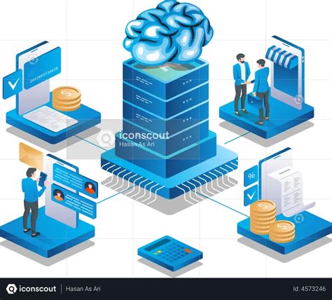 AI Brain Illustration - Free Download Business Illustrations | IconScout