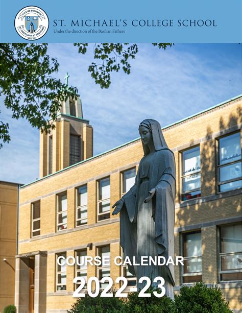 St. Michael's College School Course Calendar 2022-23 by SMCS Advancement - Issuu