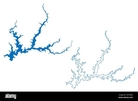 Lake shasta dam Stock Vector Images - Alamy