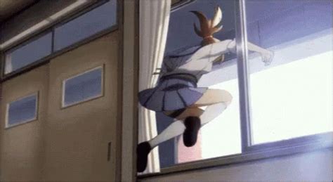 Jump Out Window GIF - Jump Out Window Animejump Out - Discover & Share GIFs