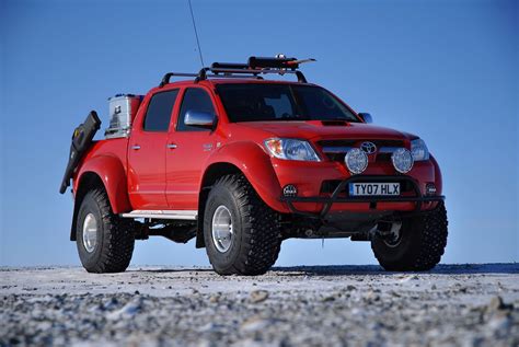 Top Gear Polar Challenge in a Toyota HiLux (Tacoma to U.S. readers): 50 mm suspension lift, 38 ...