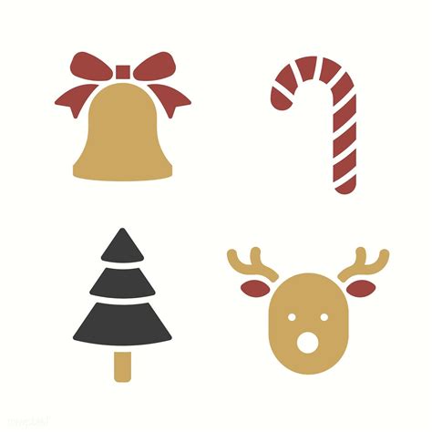 Christmas Symbols Vector Set