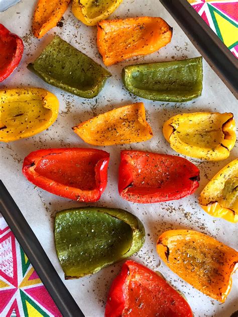 Oven Roasted Bell Peppers Recipe – Melanie Cooks