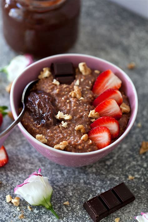 Creamy chocolate millet porridge (vegan and gluten-free)