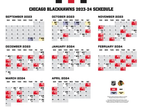 Blackhawks release 2023-24 season schedule - Second City Hockey