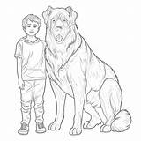 Big Dog Coloring Pages  Mimi Panda sketch template