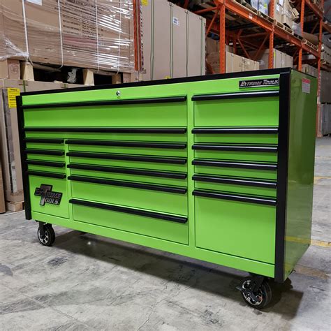 Scratch & Dent, Extreme Tools 72" x 21" Green Roller Cabinet - RTB