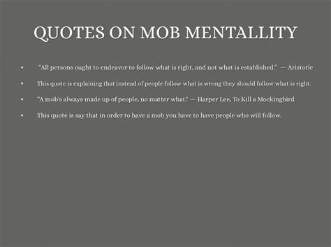 Mob mentality by Destiny Tyler