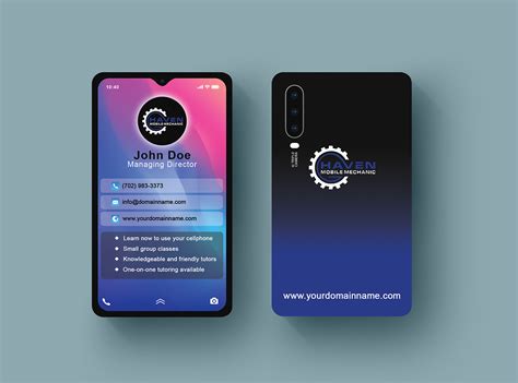 Smart Phone Style Business Card on Behance