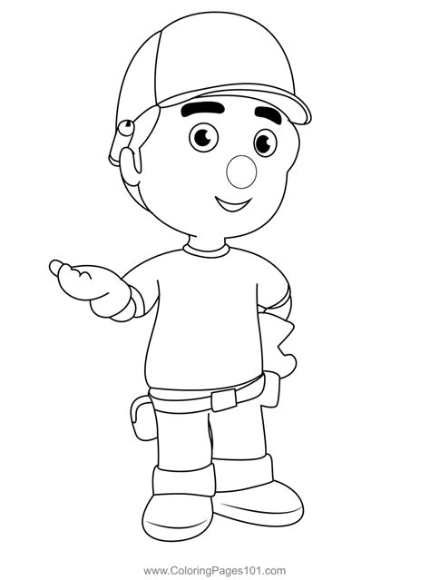 Manny Coloring Page for Kids - Free Handy Manny Printable Coloring Pages Online for Kids ...