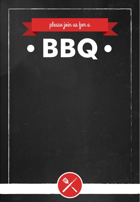 Join Us for a BBQ - Free BBQ Party Invitation Template | Greetings Island | Bbq invitation ...