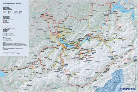 SwissPasses.com :: Discounted Swiss Regional Rail Passes :: Berner Oberland Pass — Map of ...