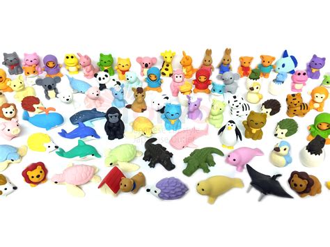 Buy Pencil Eraser Animal Collection IWAKO Japanese Erasers (Pack of 20 ...