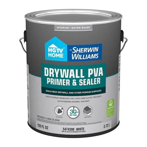 HGTV HOME by Sherwin-Williams Drywal PVA Interior Drywall Water-based Wall and Ceiling Primer (1 ...