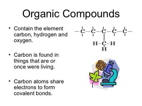 Structure of organic compounds