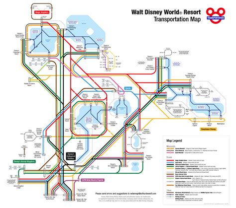 Transit Maps: Unofficial Map: Transportation of Walt Disney World Resort, Florida, 2012