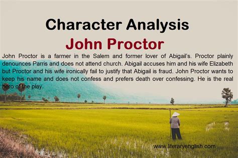 Character Analysis of John Proctor - Literary English